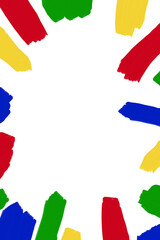 カラフルな手書き落書きペイント背景