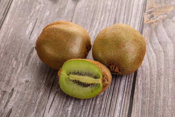 Sweet ripe and juicy kiwi fruit