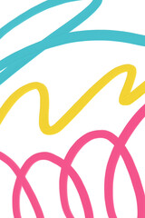 カラフルな手書き落書きペイント背景