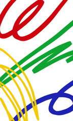 カラフルな手書き落書きペイント背景