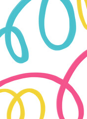 カラフルな手書き落書きペイント背景