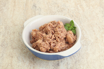 Canned tuna fish for salad