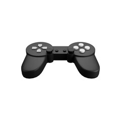 Isolated Grey Video Game Remote Icon In 3D Style.