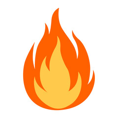 fire icon flames vector sign illustration isolated