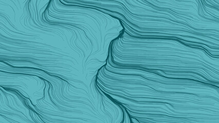 Blue and turquoise abstract concept background. Digital art design. Backdrop with modern stripes. Wavy stripes blue color on green texture.