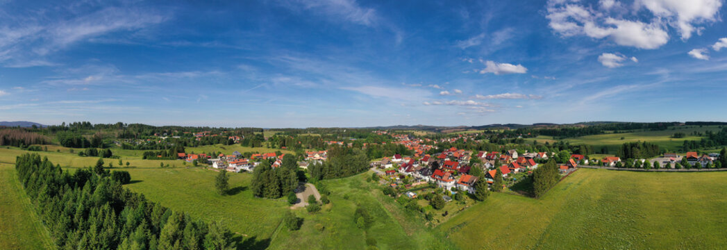 Benneckenstein Stadt Oberharz am Brocken Luftbildaufnahme