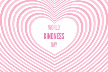World Kindness Day design template. Vector illustration.