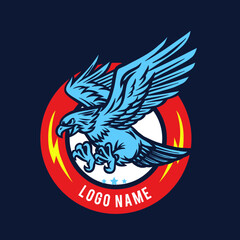 Flying Eagle Mascot Illustration