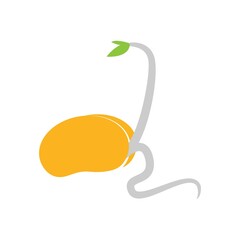 bean sprouts icon illustration design
