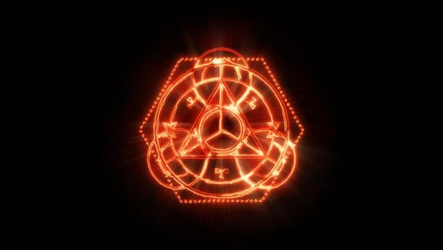 Achemy Symbol 1, animation.Full HD 1920&times;1080.08 Second Long.