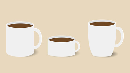 Coffee cup .isolated on background ,Vector illustration EPS 10