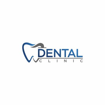 letter dental clinic logo design