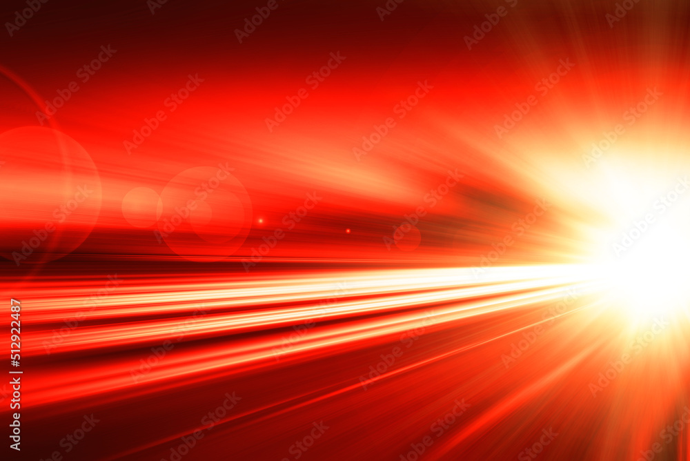 Canvas Prints red hot powerful fast zoom speed motion effect abstract background for design.