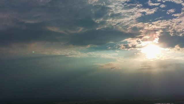 Landscape at CHILTERN NATURE IVINGHOE HILLS NATURE RESERVE England at Colourful Sunset