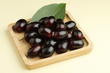 Jambul or Jamun (Syzygium cumini)  In Ayurveda, Jambul is found very helpful for diabetic patients.