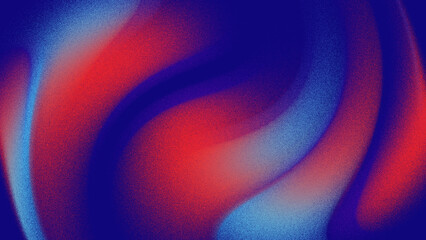 Abstract blue and red wavy background.
