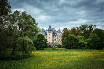 Fototapeta na wymiar Castle in Goluchow, Poland on a summer day.