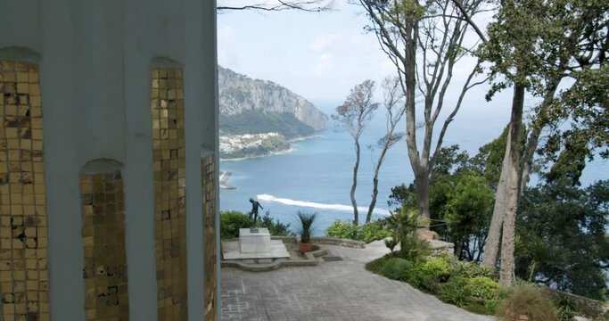 Beautiful view of Capri from Villa Lysis during a sunny morning in Spring - 01