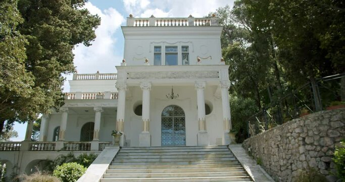 Beautiful view of Villa Lysis  in Capri during a sunny morning in Spring - 01