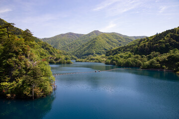 Obraz na płótnie Canvas View of Lake Okushima, Gunma, Japan