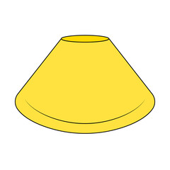 Soccer cone pictogram vector illustration.