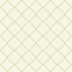 Geometric dotted vector pattern. Seamless abstract light yellow and golden modern texture for wallpapers and backgrounds