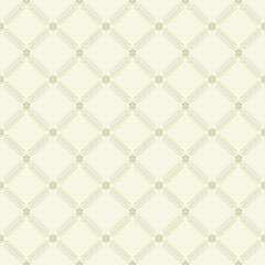 Geometric dotted vector pattern. Seamless abstract light yellow and golden modern texture for wallpapers and backgrounds