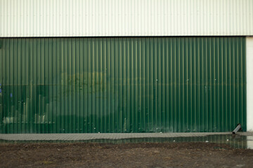 Fence on street. Just fence. Details of suburbs on territory.