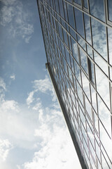 Fototapeta na wymiar Building against sky. Modern style of architecture.