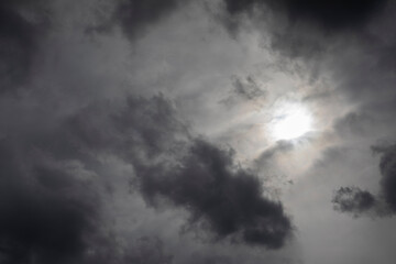 Fototapeta na wymiar Clouds in sky. Weather conditions. Atmosphere in summer.