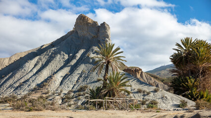 Tabernas desert near Almeria- Andalusia region in Spain