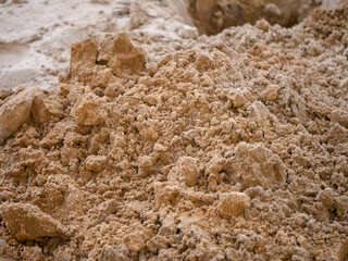Fototapeta na wymiar Desert sand area digging in indian desert rural village pushkar