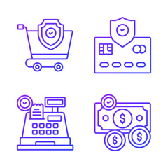 Shopping and E-commerce, Simple vector illustration.