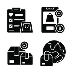 Shopping and E-commerce, Simple vector illustration.