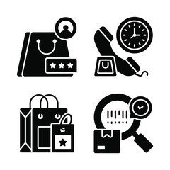 Shopping and E-commerce, Simple vector illustration.
