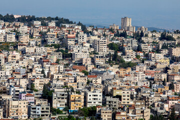 Fototapeta na wymiar Nazareth city, Galilee, israel. 31.01.2019