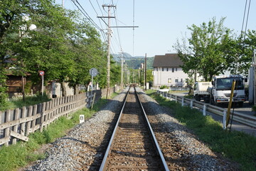 Fototapeta premium railway in the countryside