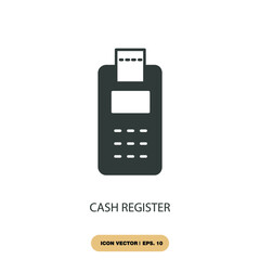 cash register icons  symbol vector elements for infographic web