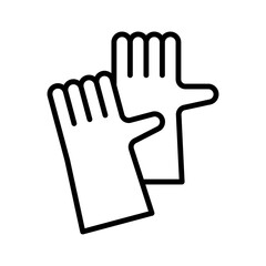 Dish wash gloves. Glove for cleaning. Housework. Cleaning service.