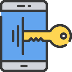 Mobile Security Icon