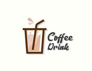 Coffee drink logo design