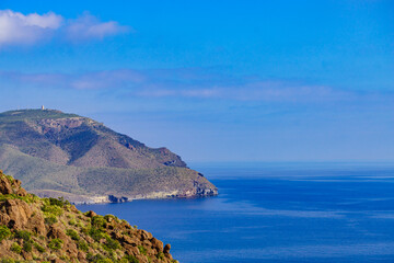 Fototapeta na wymiar Coast view in Park Cabo de Gata, Spain