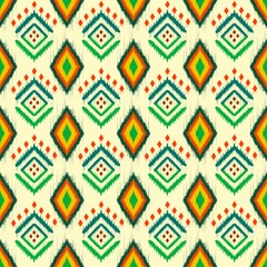 Abstractethnic geometric pattern design for background or wallpaper,Ikat geometric folklore ornament. Tribal ethnic vector texture. Seamless striped pattern in Aztec style. Figure tribal embroidery