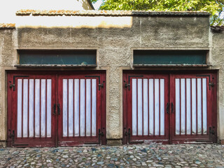 old garage doors