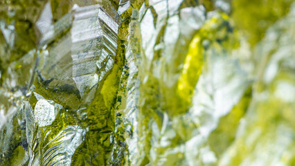 Malachite unique abstract macro image 