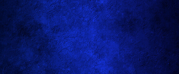 Dark blue rough grainy stone or concrete wall texture background, blue and black background texture, marbled stone or rock textured banner with elegant dark black and blue color and design.