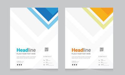 Cover design for annual report and business catalog, magazine, flyer or booklet. Brochure template layout. A4 cover vector EPS-10