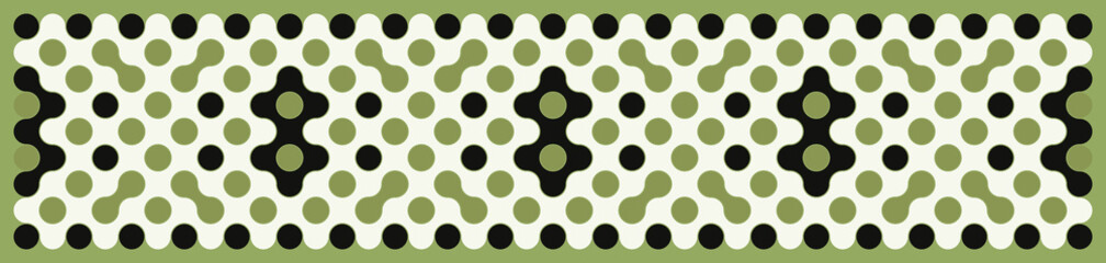 Multicolor truchet tiling connections illustration