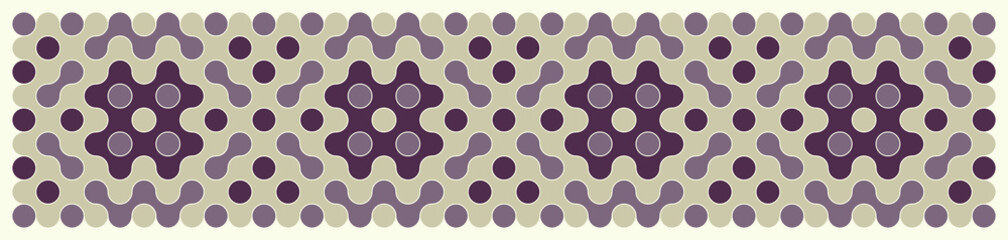 Multicolor truchet tiling connections illustration