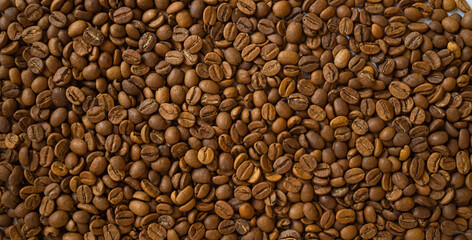 background of coffee beans.
world coffee day concept.